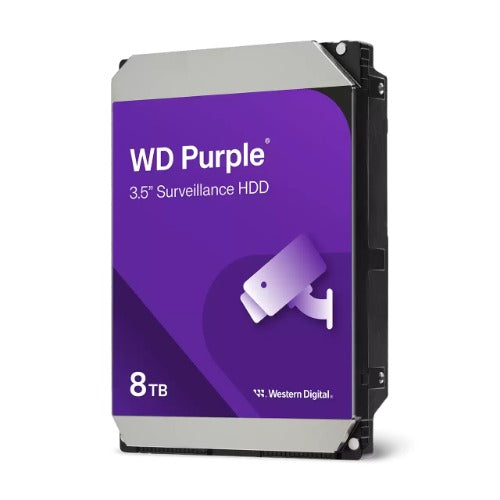 (LS) Western Digital WD Purple 8TB 3.5' Surveillance HDD 128MB Cache SATA3 (LS>WD85PURZ)