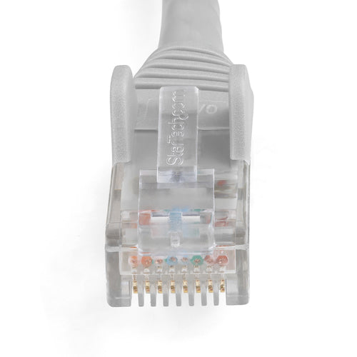 StarTech.com 1m CAT6 Ethernet Cable - LSZH (Low Smoke Zero Halogen) - 10 Gigabit 250Mhz 100W PoE RJ45 10GbE UTP Network Patch Cord Snagless with Strain Relief - Grey, CAT 6, ETL Verified, 24AWG