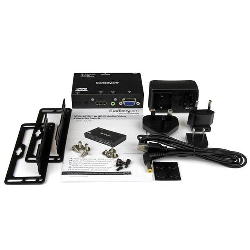 StarTech.com 2x1 HDMI + VGA to HDMI Converter Switch w/ Automatic and Priority Switching – 1080p - TAA