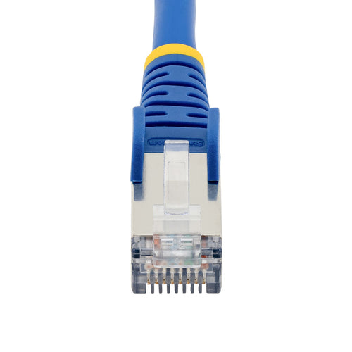 StarTech.com 5m CAT6a Ethernet Cable - Blue - Low Smoke Zero Halogen (LSZH) - 10GbE 500MHz 100W PoE++ Snagless RJ-45 w/Strain Reliefs S/FTP Network Patch Cord