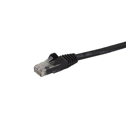 StarTech.com 10m CAT6 Ethernet Cable - Black CAT 6 Gigabit Ethernet Wire -250MHz 100W PoE RJ45 UTP Network/Patch Cord Snagless w/Strain Relief Individually Tested