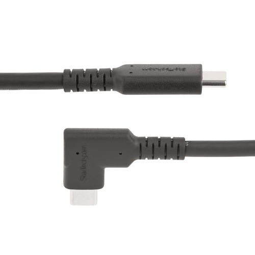 STARTECH 1m Rugged Right Angle USB-C Cable USB 3.2 10 Gbps, USB C Data Transfer Cable, 4K