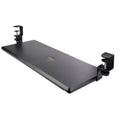 StarTech.com Under-Desk Keyboard Tray, Clamp-on Ergonomic Keyboard Holder, Up to 12kg (26.5lb), Sliding Keyboard and Mouse Drawer with C-Clamps, Height Adjustable Keyboard Tray (3.9/4.7/5.5 in) - TAA