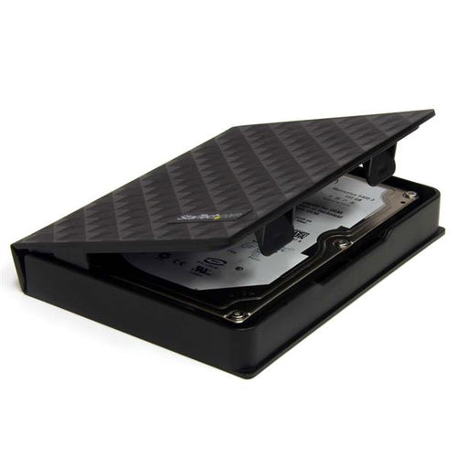 StarTech.com 2.5in Anti-Static Hard Drive Protector Case - Black (3pk), TAA-Compliant