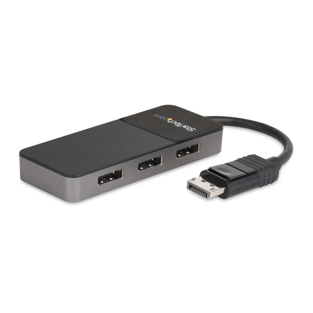 StarTech.com 3-Port DisplayPort 1.4 Splitter, DisplayPort to 3x DP Multi-Monitor Adapter, Triple 4K Computer MST Hub, USB Bus-Powered - Windows Only