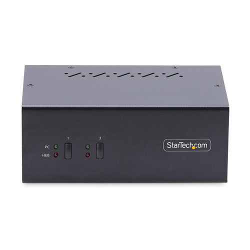 STARTECH.COM 2-PORT DUAL-MONITOR DP KVM SWITCH, 4K 60Hz, 2x USB 5Gbps, 2x USB 2.0 2YR