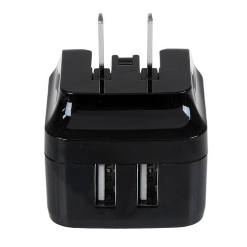 StarTech.com Dual-Port USB Wall Charger - International Travel - 17W/3.4A - Black