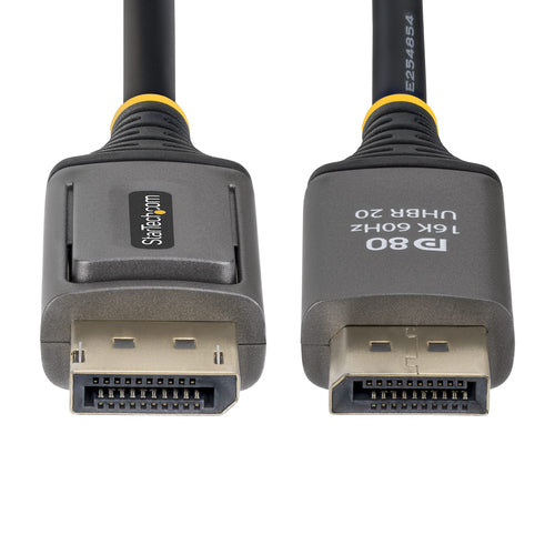 StarTech.com 1.5m DisplayPort 2.1 Cable, VESA Certified DP80 DisplayPort Cable, Uncompressed 10K/8K 60Hz, 16K 60Hz/8K 240Hz w/DSC 1.2a, DP 2.1 Monitor Cord