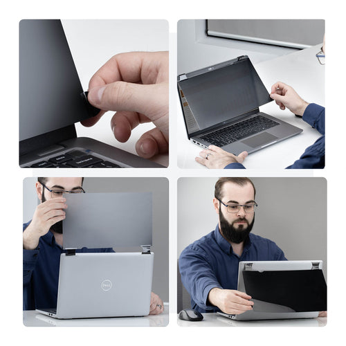 StarTech.com 16-inch 16:10 Bright Privacy Screen Filter with Touch, Flip-Over, 75% Light Transmittance, Anti-Glare Privacy Filter, +/- 30 Deg. View Angle