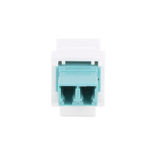 StarTech.com LC to LC Coupler, LC Fiber Coupler, LC/UPC Keystone Jack, Duplex Fiber Optic LC Keystone Coupler for Patch Panel