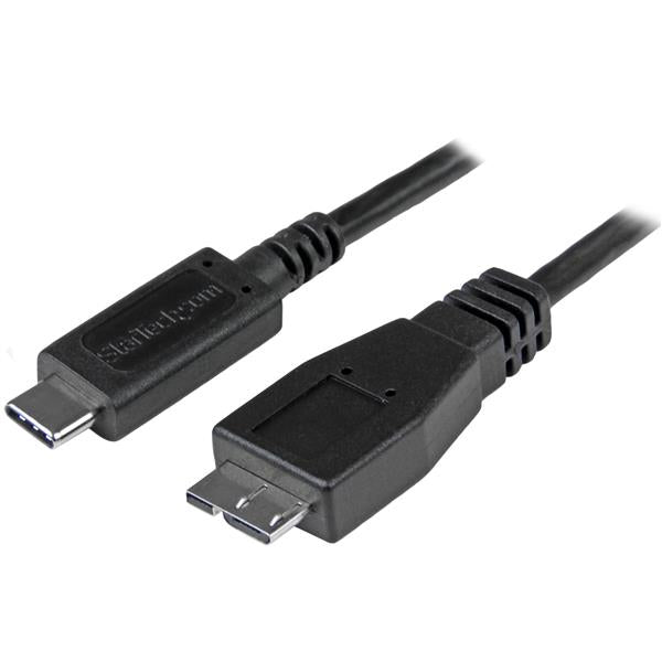 StarTech.com 3ft (1m) USB-C to Micro USB-B Cable, USB 10Gbps, Data Cord, 3A, USB C to Micro-B Data Transfer Cable