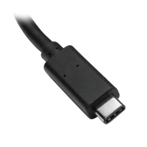 StarTech.com 3-Port USB-C Hub with Gigabit Ethernet - USB-C to 3x USB-A - USB 3.0 (5Gbps) - Includes Power Adapter - TAA
