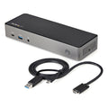 StarTech.com USB-C & USB-A Dock - Hybrid Universal Triple Monitor Laptop Docking Station w/ DisplayPort & HDMI 4K 60Hz - 85W Power Delivery, 6x USB Hub, GbE, Audio - USB 3.1 Gen 2 10Gbps