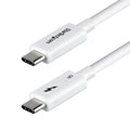 StarTech.com 1.5ft (50cm) Thunderbolt 5 Cable, 80Gbps/Up to 120Gbps, 240W PD, 8K 60Hz, Certified Thunderbolt Cable, Compatible w/Thunderbolt 4/USB4/USB-C - White