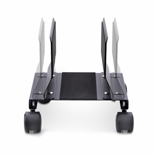 StarTech.com Computer Tower Cart, Rolling Mobile CPU Caddy on Wheels/Casters, Max Load 46.3lb/21kg, Adjustable PC Case Mount, Desktop Floor Stand, Steel Dolly, TAA