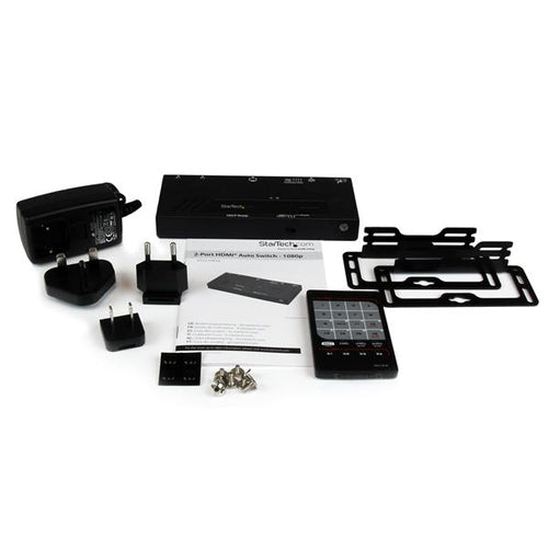 STARTECH 2 PORT HDMI SWITCH, AUTO/ PRIORITY SWITCHING, 1080p, 2YR