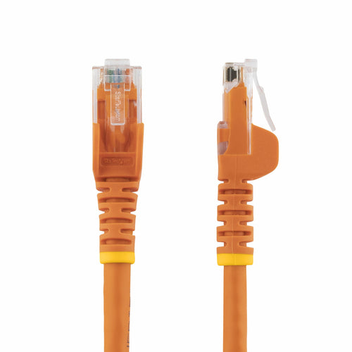StarTech.com 3m CAT6 Ethernet Cable - Orange CAT 6 Gigabit Ethernet Wire -250MHz 100W PoE RJ45 UTP Network/Patch Cord Snagless w/Strain Relief Individually Tested