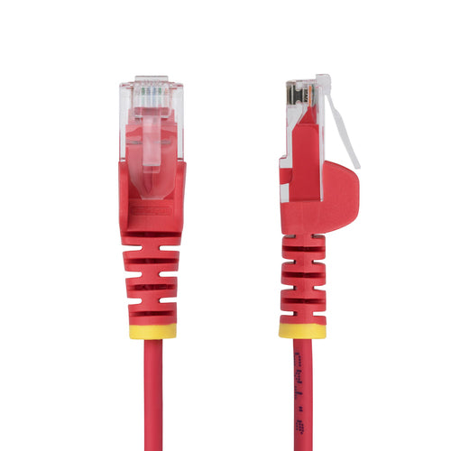 STARTECH.COM.com 1m Red Slim CAT6 Ethernet Cable, Snagless, 28AWG, LSZH, LTW