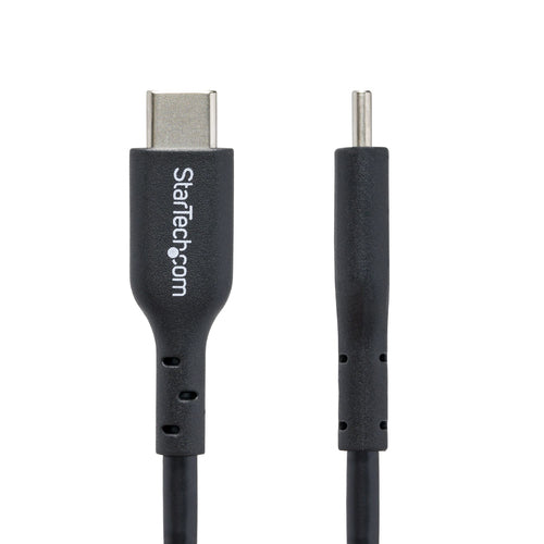 StarTech.com 10ft (3m) USB-C Charging Cable, Charge & Sync, 60W (3A) PD, USB 2.0 Laptop Charger Cable, TPE Jacket - Black USB C Charging Cord