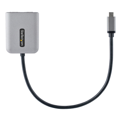 StarTech.com USB-C to Dual HDMI Adapter, USB Type-C Multi-Monitor MST Hub, Dual 4K 60Hz HDMI Laptop Display Extender / Splitter, HDR, Extra-Long Built-In Cable - Windows Only