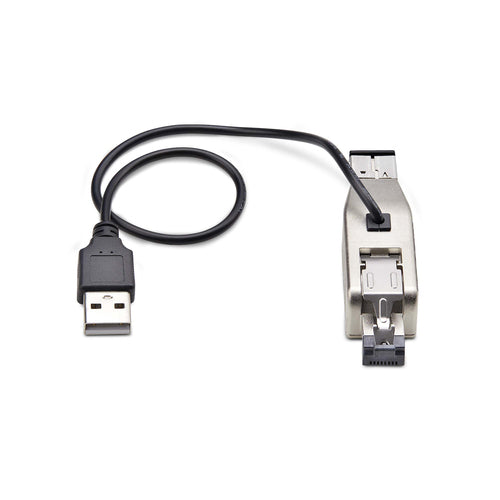 StarTech.com Gigabit Fiber to RJ45 Ethernet Media Converter Dongle, Optical Singlemode 10km/Multimode 800m, USB Powered, Compact Design, Metal Housing, Micro Mini, TAA