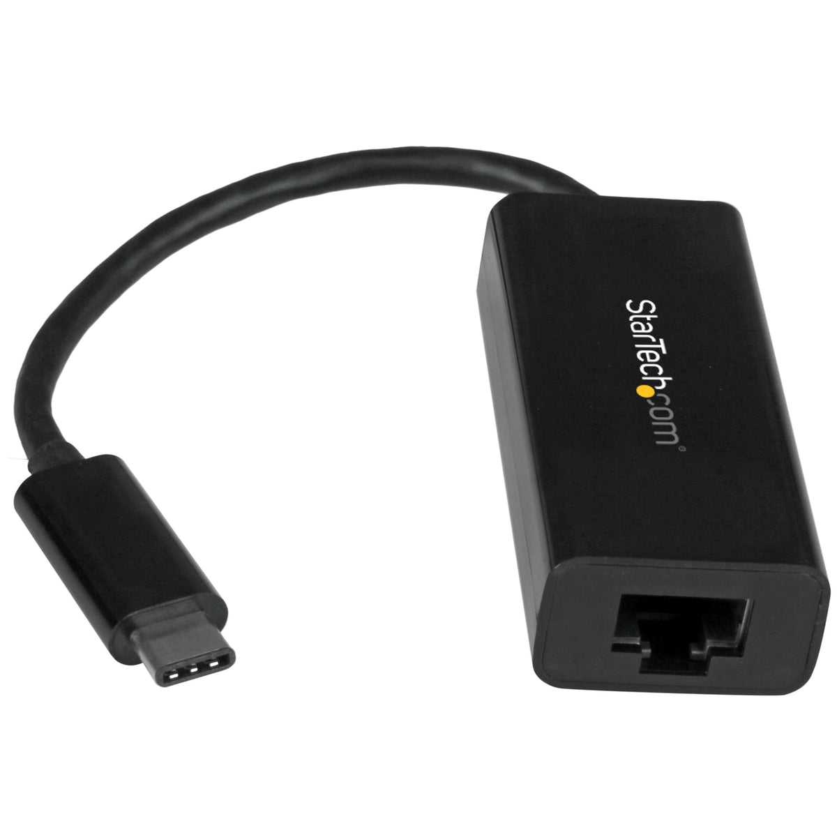 STARTECH USB-C 3.0 TO GbE ADAPTER, TB3 COMPATIBLE, 20CM, BLACK, 2YR