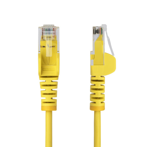 STARTECH.COM.com 1.5m Yellow Slim CAT6 Ethernet Cable, Snagless, 28AWG, LSZH, LTW