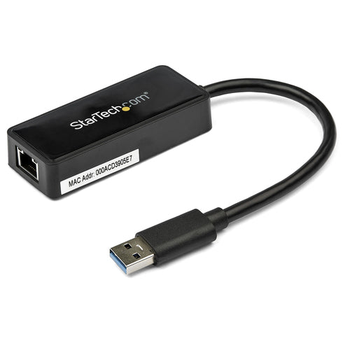 STARTECH USB 3.0 TO GbE NIC NETWORK ADAPTER W/USB PORT 2YR