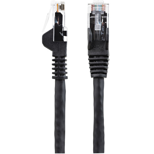 StarTech.com 1m CAT6 Ethernet Cable - LSZH (Low Smoke Zero Halogen) - 10 Gigabit 250Mhz 100W PoE RJ45 10GbE UTP Network Patch Cord Snagless with Strain Relief - Black, CAT 6, ETL Verified, 24AWG