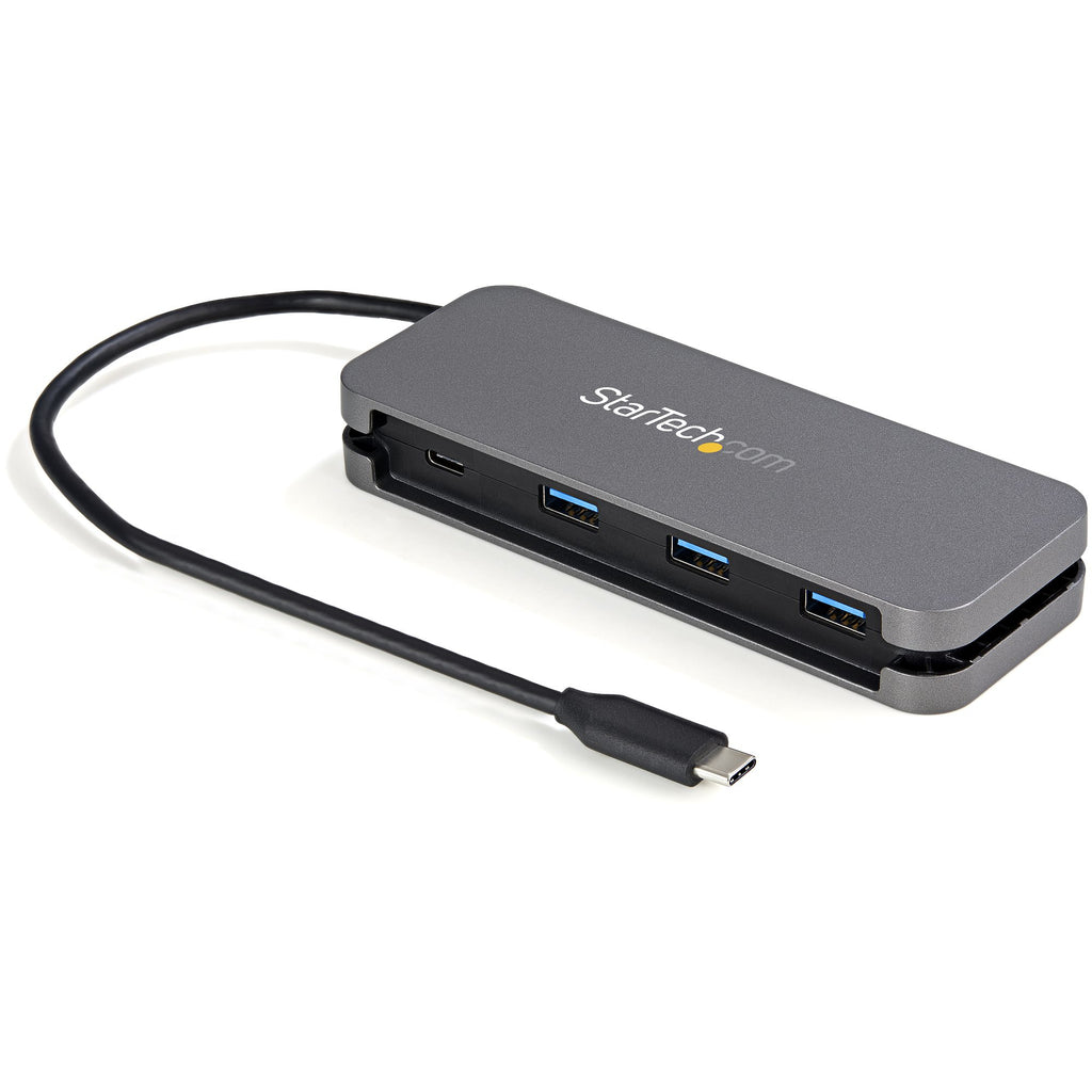 StarTech.com 4 Port USB C Hub - 3x USB-A/1x USB-C - 5Gbps USB 3.0 Type-C Hub (3.2/3.1 Gen 1) - Bus Powered - Portable USB-C to USB-A Adapter Hub - 28.5cm (11.2") Cable w/Cable Management~4 Port USB C Hub - 3x USB-A/1x USB-C - USB 3.0 Type-C Hub