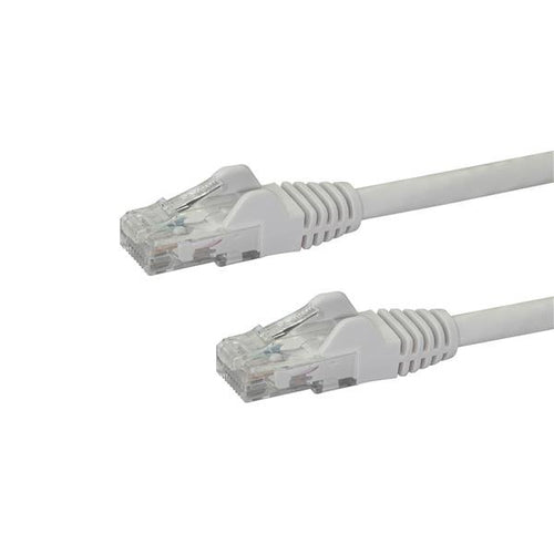 StarTech.com 2m CAT6 Ethernet Cable - White CAT 6 Gigabit Ethernet Wire -250MHz 100W PoE RJ45 UTP Network/Patch Cord Snagless w/Strain Relief Individually Tested