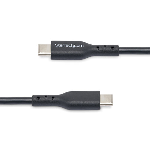StarTech.com 13ft (4m) USB-C Charging Cable, Charge & Sync, 60W (3A) PD, USB 2.0 Laptop Charger Cable, TPE Jacket - Black USB C Charging Cord
