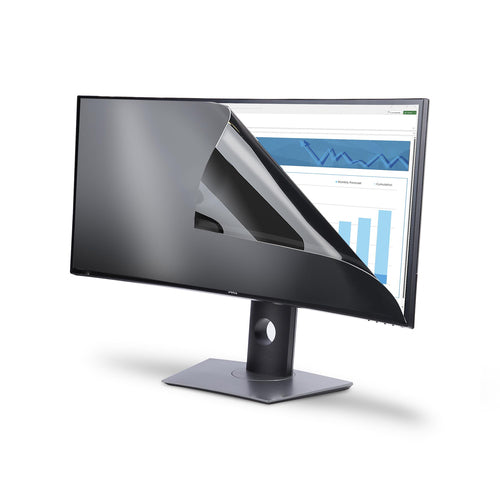 StarTech.com Privacy Screen For Dell P3424WE Curved Ultrawide 21:9 Monitor, Double-Sided Filter Matte/Glossy, Computer Monitor Screen Protector, TAA-Compliant