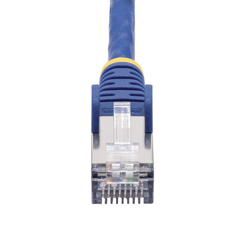 StarTech.com 2m Blue CAT8 Ethernet Cable, Snagless RJ45, 25G/40G, 2000MHz, 100W PoE++, S/FTP, 26AWG Pure Bare Copper Wire, LSZH, Shielded Network Patch Cord w/Strain Reliefs, Individually Tested