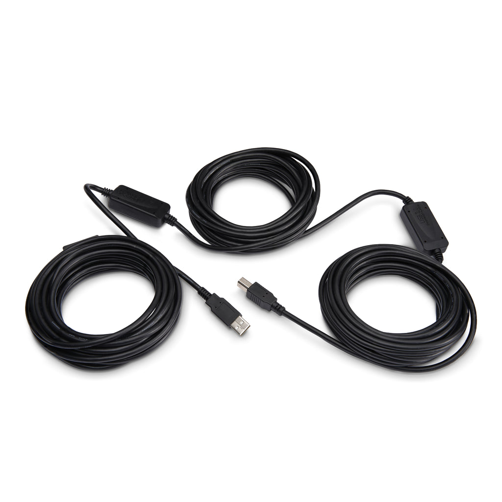 StarTech.com 50ft (15m) Active USB 2.0 A to B Cable, Long USB Printer Cable, 1x USB-A (M), 1x USB-B (M) - Black