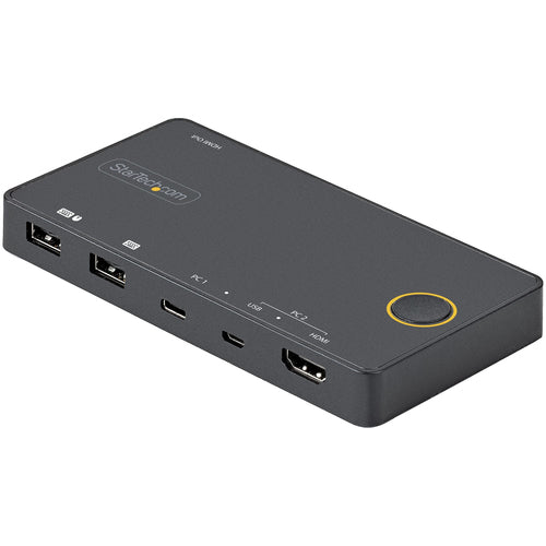 2 Port USB-A + HDMI & USB-C KVM Switch - 1x 4K 60Hz HDMI 2.0 2 YR
