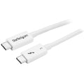 StarTech.com 1.6ft (50cm) Thunderbolt 3 Cable, 40Gbps, 100W PD, 4K/5K, Thunderbolt Certified, Compatible with Thunderbolt 4/USB 3.2/DisplayPort