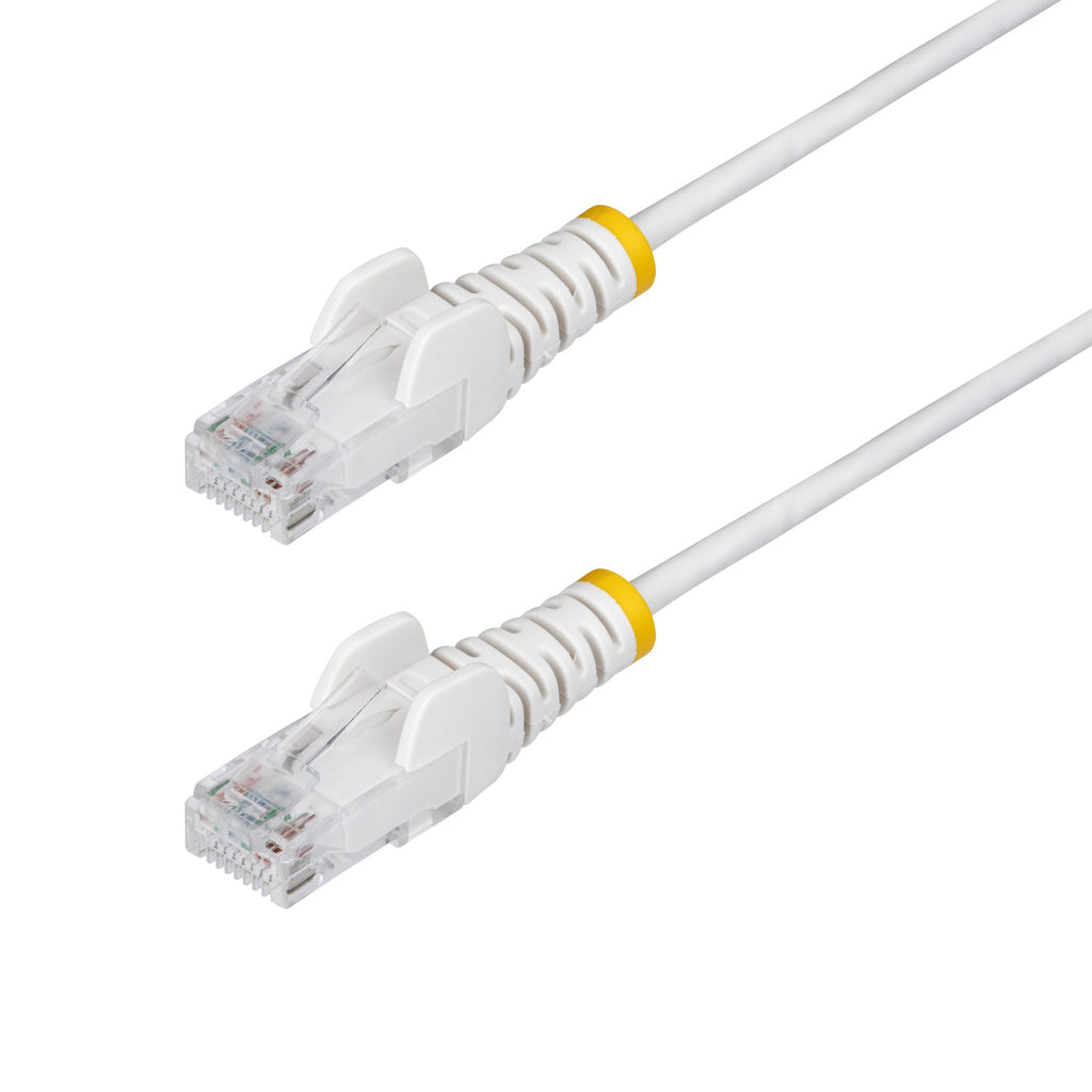 STARTECH.COM.com 2m White Slim CAT6 Ethernet Cable, Snagless, 28AWG, LSZH, LTW
