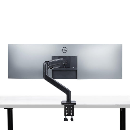 StarTech.com Monitor Desk Mount for up to 49in 32:9 Ultrawide Curved Screens, Mechanical Spring Arm, C-Clamp/Grommet, Tool-Less Adjustment, Max 44lb/20kg