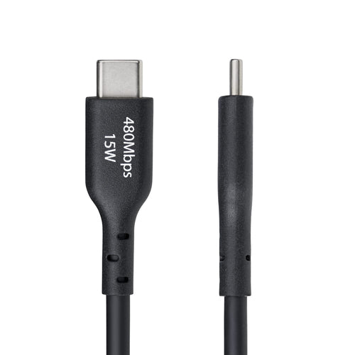 StarTech.com 3m (9.8ft) USB-A to USB-C Charging Cable, Charge & Sync, 3A, USB 2.0, TPE Jacket - Black USB Charging Cord