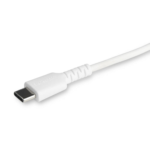 STARTECH 1M USB-C TO LIGHTNING CHARGE/SYNC CABLE, DURABLE, MFi, WHITE, 2YR