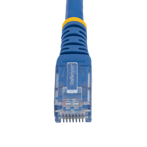 StarTech.com 1ft CAT6 Ethernet Cable - Blue CAT 6 Gigabit Ethernet Wire -250MHz 100W PoE RJ45 UTP Molded Network/Patch Cord w/Strain Relief/ Individually Tested