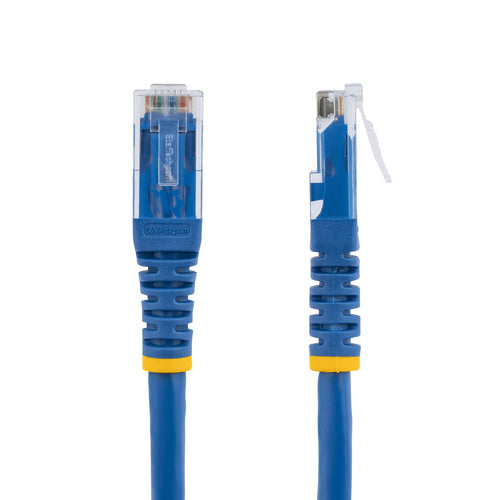 StarTech.com 1ft CAT6 Ethernet Cable - Blue CAT 6 Gigabit Ethernet Wire -250MHz 100W PoE RJ45 UTP Molded Network/Patch Cord w/Strain Relief/ Individually Tested