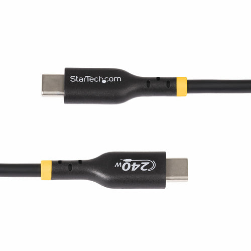 StarTech.com 6.6ft (2m) USB-C Charging Cable, Charge & Sync, 240W (5A) PD EPR, USB 2.0 Laptop Charger Cable, USB-IF Certified, TPE Jacket - Black USB C Charging Cord