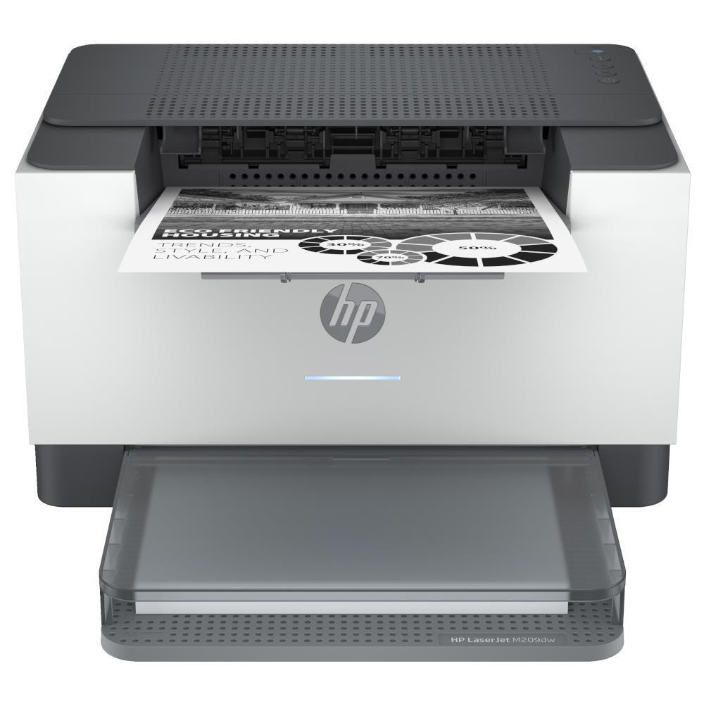HP LaserJet M209dw Desktop Wireless Laser Printer - Monochrome - 30 ppm Mono - 600 x 600 dpi Print - Automatic Duplex Print - 150 Sheets Input - Ethernet - Wireless LAN - Wi-Fi Direct, Apple AirPrint, Mopria - 20000 Pages Duty Cycle - Plain Paper