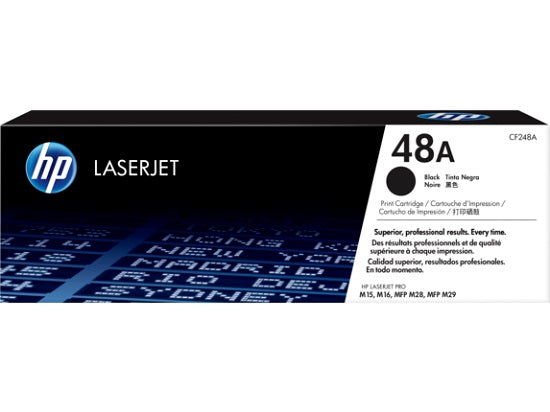 HP CF248A, 48A Black Original LaserJet Toner Cartridge, Compatible With M15W ,M15A, M29W, Limited Lifetime Warranty