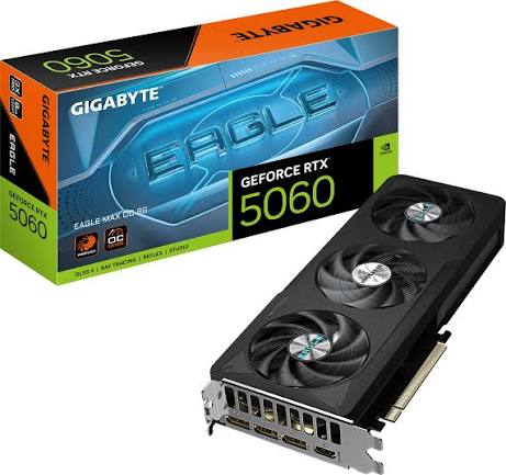 GeForce RTX 5060 EAGLE MAX OC 8G; 2550 MHz; 128 bit; 7680x4320