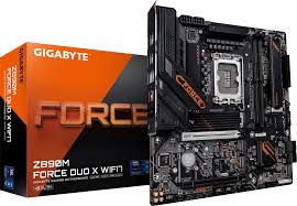 Gigabyte Z890M FORCE DUO X WIFI7, LGA1851 socket, Intel Z890 Express Chipset, Integrated Graphics Processor-Intel HD Graphics support, Realtek Audio CODEC