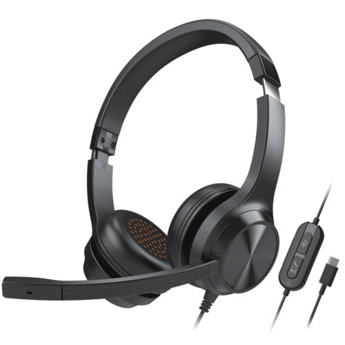 Creative 90048385, Chat USB Headset, Stereo, On-ear, Wired, Cable Length: 2.1m, USB-C, Black, 1 Year Warranty