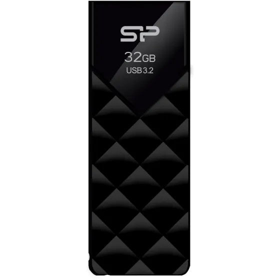 Silicon Power SP032GBUF3B03V1K, Blaze B03, 32GB, USB 3.2 G1, Type A, Black, 5 Year Warranty